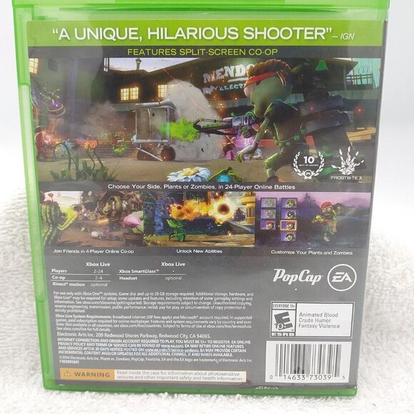 XBox ONE Plants vs Zombies Garden Video Game Warefare PopCap EA Games 2014 - Picture 4 of 7